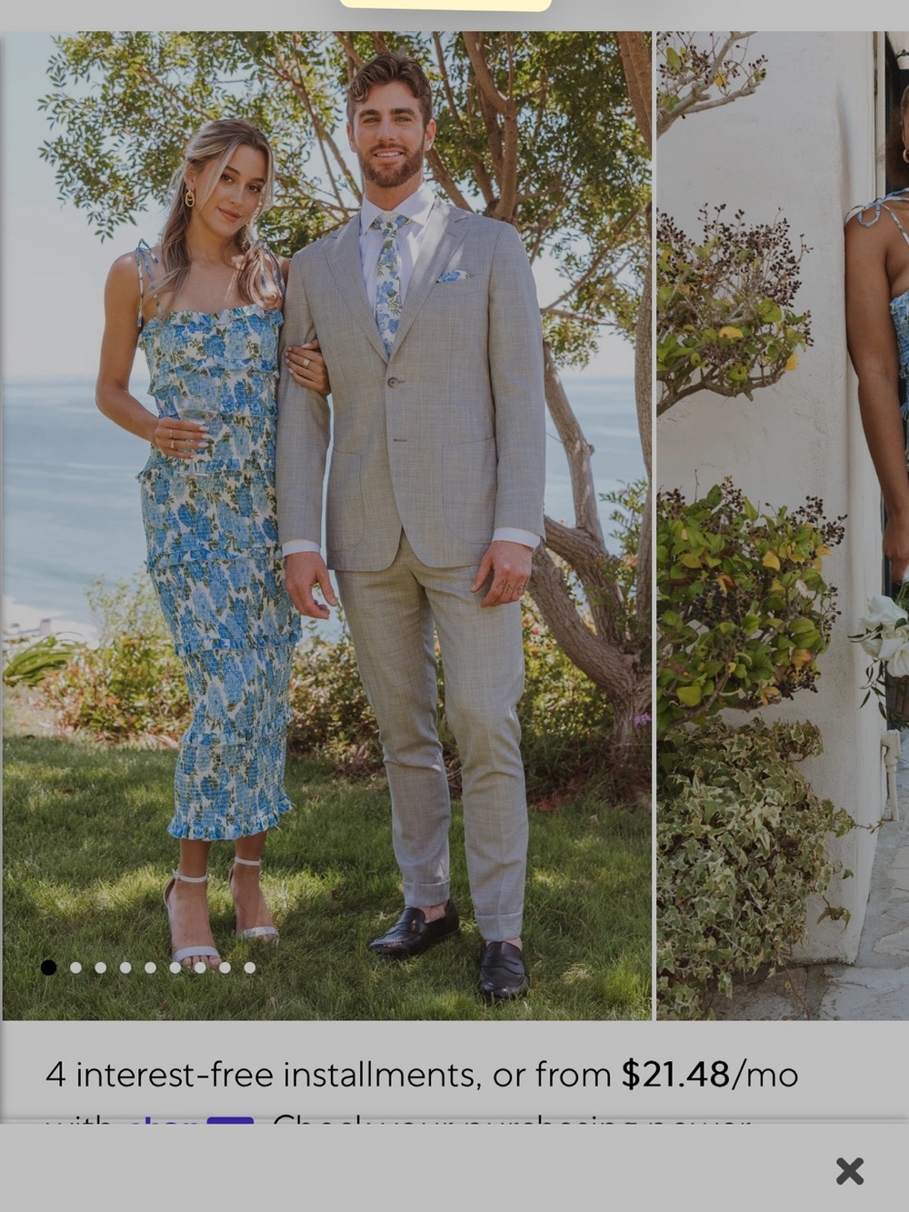 Show Me Your MuMu Blue Floral Maxi Dress